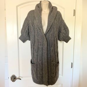 Vince Short Sleeve Cable Knit Cardigan
